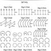 imageORAZIO 84PCS Professional Piercing Kit Stainless Steel 14G 16G Belly Tongue Tragus Nipple Lip Nose Ring Body JewelryA1SET
