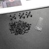 imageORAZIO 84PCS Professional Piercing Kit Stainless Steel 14G 16G Belly Tongue Tragus Nipple Lip Nose Ring Body JewelryB1SET Black