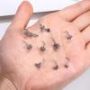 imageORAZIO 9Pcs 20G Nose Rings Studs for Women Stainless Steel Nose Stud L Shaped Cute Dangle Nose Rings Butterfly Heart Star Feather Flower CZ L Shaped Nose Ring Studs Silver Dangling Nose Piercing JewerlyPurple