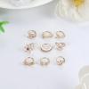 imageORAZIO 9pcs 20G Nose Rings Hoops for Women  Surgical Steel Paved CZ Cartilage Earring Hoop Cute Butterfly Flower Nose Piercing Jewelry  Silver Gold Black Rose GoldGold Tone