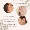 imageORAZIO 9pcs 20G Nose Rings Hoops for Women  Surgical Steel Paved CZ Cartilage Earring Hoop Cute Butterfly Flower Nose Piercing Jewelry  Silver Gold Black Rose GoldGold Tone