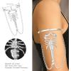 imageORAZIO Arm Cuff6Pcs Gold Arm Cuff for WomenSnake Swirl Minimalist Arm CuffsAdjustable Arm Bracelet Upper Arm Jewelry for WomenSilver Tone