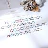 imageOrazio 2448pcs Septum Jewelry  16G Surgical Steel Nose Rings  Rose Gold Black Horseshoe  8mm 10mm