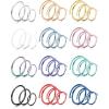 imageORAZIO 3648Pcs Nose Ring Double Nose Ring For Single Piercing Nose Hoops for Women Men Colorful Twist Hoop Nose Ring Spiral Nose Piercing Lip Rings 6810MM36Pcs Mixed Color
