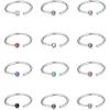 imageORAZIO 512Pcs 20G Stainless Steel Nose Ring Hoop CZ Body Ear Piercing 5 Mixed ColorsG12Pcs20G Inner Diameter8mm