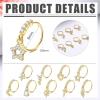 imageORAZIO 9Pcs 20G Dangle Nose Rings Hoops for Women Men Flower Butterfly Cross Heart Moon Star Cubic Zirconia Cartilage Earring Cute Dangling Nose Ring SilverGoldBlackRose Gold Tone Nose Piercing JewelryGold Tone