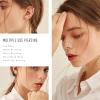 imageORAZIO 9Pcs 20G Nose Rings Paved CZ Stainless Steel Hoops for Women Men Silver Rose Gold Plated Piercings Jewelry Opal 8mm