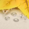 imageORAZIO 9Pcs 20G Nose Rings Paved CZ Stainless Steel Hoops for Women Men Silver Rose Gold Plated Piercings Jewelry Opal 8mm