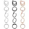imageORAZIO Nose Rings Hoops For Women Surgical Steel Double Hoop Nose Ring 20 Gauge Spiral Nose Ring Gold Black Nose Piercing Jewelry