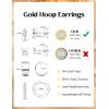 imageORAZIO Small Gold Hoop Earrings for Women Hypoallergenic 14K Gold Plated Chunky Huggie Earring Sets for Multiple Piercing Dainty Earing Stacks Set Cute Silver Cartilage Jewelry Trendy GiftsSilverButterfly