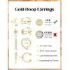 imageORAZIO Small Gold Hoop Earrings for Women Hypoallergenic 14K Gold Plated Chunky Huggie Earring Sets for Multiple Piercing Dainty Earing Stacks Set Cute Silver Cartilage Jewelry Trendy Gifts14K GoldStar Moon