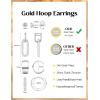 imageORAZIO Small Gold Hoop Earrings for Women Hypoallergenic 14K Gold Plated Chunky Huggie Earring Sets for Multiple Piercing Dainty Earing Stacks Set Cute Silver Cartilage Jewelry Trendy GiftsSilverPaperclip
