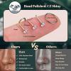 imageORAZIO Nose Rings for Women  14K Gold Filled Hypoallergenic Surgical Steel Nose Ring Hoops 18G20G Small Cute CZ Straight Screw L Shaped Nose Studs Piercings Jewelry for Women Men 15PcsColorful