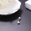 image:imageORAZIO 14G Nipplerings Nipple Tongue Belly Button Rings Stainless Steel Rhinestone Crystal Disco Ball Barbell Body Piercing Jewelry