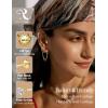 image:imageORAZIO 16G18G20G Threadless Flat Back Earrings 316L Surgical Steel Cartilage Earring Stacks Flatback Push in Nose Rings Studs Hypoallergenic Tragus Helix Conch Labret Medusa Piercing JewelryStyle2Gold