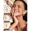 image:imageORAZIO Clip On Earrings Women Geometric Statement Unique Non Pierced Earrings 14K Gold Plated Knot Chunky Drop Dangle Hoop Stud Clipon Earrings for Women TrendyStyle AGold Plated