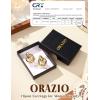 image:imageORAZIO Clip On Earrings Women Geometric Statement Unique Non Pierced Earrings 14K Gold Plated Knot Chunky Drop Dangle Hoop Stud Clipon Earrings for Women TrendyStyle AGold Plated
