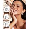 image:imageORAZIO Clip On Earrings Women Geometric Statement Unique Non Pierced Earrings 14K Gold Plated Knot Chunky Drop Dangle Hoop Stud Clipon Earrings for Women TrendyStyle CSilver Plated