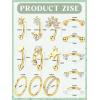 image:imageORAZIO 16g Rook Piercing Jewelry Surgical Steel Vertical Labret Lip Jewelry Gold Eyebrow Piercing Rook Daith Earrings for Women Cartilage Curved Barbell Daith Surface Tragus Piercing Jewelry 14 PcsGold Plated
