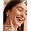 image:imageORAZIO Pearl Clip on Earrings for Women Danlge Fake Trendy Non Piercing Hypoallergenic Cute Pink Bow Clip on Earrings for Womengold plated bow a