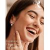 image:imageORAZIO Pearl Clip on Earrings for Women Danlge Fake Trendy Non Piercing Hypoallergenic Cute Pink Bow Clip on Earrings for Womengold plated bow b
