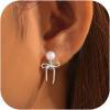 silver plated+dangle bow
