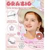image:imageORAZIO Hypoallergenic Earrings for Girls Women Surgical Stainless Steel Screw Back Earrings Set for Sensitive Ears Cute Toddler Kids Stud Hoop Flower Butterfly Flat Back Earrings Over 4 Years OldPinkFlat Back