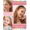 image:imageORAZIO Hypoallergenic Earrings for Girls Women Surgical Stainless Steel Screw Back Earrings Set for Sensitive Ears Cute Toddler Kids Stud Hoop Flower Butterfly Flat Back Earrings Over 4 Years OldColorfulPendant