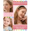 image:imageORAZIO Hypoallergenic Earrings for Girls Women Surgical Stainless Steel Screw Back Earrings Set for Sensitive Ears Cute Toddler Kids Stud Hoop Flower Butterfly Flat Back Earrings Over 4 Years OldPinkFlat Back