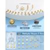 image:imageORAZIO 14K Gold Filled Nose Rings Studs Hoops for Women Men 20G 18G Hypoallergenic Surgical Steel Push in Threadless Flat Back Earrings CZ Helix Tragus Lip Cartilage Medusa Nostril Piercing JewelryCZ StyleGold Plated