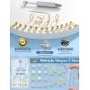 image:imageORAZIO 14K Gold Filled Nose Rings Studs Hoops for Women Men 20G 18G Hypoallergenic Surgical Steel Push in Threadless Flat Back Earrings CZ Helix Tragus Lip Cartilage Medusa Nostril Piercing JewelryOpal StyleGold Plated