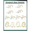 image:imageORAZIO Nose Rings for Women  14K Gold Filled Hypoallergenic Surgical Steel Nose Ring Hoops 18G20G22G Small Cute CZ Screw L Shaped Nose Studs Piercings Jewelry for Women Men 12PcsGold Plated