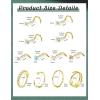 image:imageORAZIO Nose Rings for Women  14K Gold Filled Hypoallergenic Surgical Steel Nose Ring Hoops 18G20G22G Small Cute CZ Screw L Shaped Nose Studs Piercings Jewelry for Women Men 12PcsGold Plated