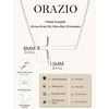image:imageORAZIO Cross Necklace for Women 925 Sterling Silver or 18K Gold Plated Cross Necklaces Simple Box Chain Small Cross Pendant Choker Necklace Jewelry GiftsSilver PlatedLink Small