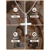 image:imageORAZIO Cross Necklace for Women 925 Sterling Silver or 18K Gold Plated Cross Necklaces Simple Box Chain Small Cross Pendant Choker Necklace Jewelry GiftsSilver PlatedBox Large