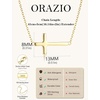 image:imageORAZIO Cross Necklace for Women 925 Sterling Silver or 18K Gold Plated Cross Necklaces Simple Box Chain Small Cross Pendant Choker Necklace Jewelry GiftsGold PlatedLinkSmall