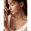 image:imageORAZIO Cross Necklace for Women 925 Sterling Silver or 18K Gold Plated Cross Necklaces Simple Box Chain Small Cross Pendant Choker Necklace Jewelry GiftsSilver PlatedBox Large