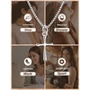 image:imageORAZIO Cross Necklace for Women 925 Sterling Silver or 18K Gold Plated Cross Necklaces Simple Box Chain Small Cross Pendant Choker Necklace Jewelry GiftsSilver PlatedBoxMedium