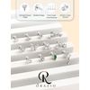 image:imageORAZIO 18G 16G Hypoallergenic Flat Back Earrings Stud Earrings  316L Surgical Steel Internal Thread Stud Piercing Jewelry for TragusHelixConchMedusaLipLabret  Helix Tragus Cartilage Earrings for WomenSilver Plated