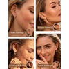 image:imageORAZIO 20G Helix Piercing Jewelry Flat Back Cartilage Earrings for Women Surgical Stainless Steel Hypoallergenic Hoop Stud Earrings Set Tragus Helix Piercing Jewelry for Sensitive Ears Single Pcgold helix piercing jewelrypink cz