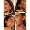 image:imageORAZIO Small Hoop Stud Earrings Stacks for Women 14K Gold Plated Silver Huggie Hoops Cartilage Hypoallergenic Chain Cute Dangle Earrings Set for Multiple Piercings JewelrySilver Plated Earrings