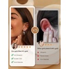 image:imageORAZIO Small Hoop Stud Earrings Stacks for Women 14K Gold Plated Silver Huggie Hoops Cartilage Hypoallergenic Chain Cute Dangle Earrings Set for Multiple Piercings JewelrySilver Plated Earrings