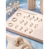 image:imageORAZIO Nose Rings for Women 14K Gold Filled Hypoallergenic Surgical Stainless Steel Nose Ring Studs Hoops CZ LShaped Threadless Flat Back Stud Nose Lip Medusa Piercing Jewelry for Women Men 20G 18GStyle1Silver Plated