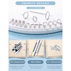 image:imageORAZIO Nose Rings for Women 14K Gold Filled Hypoallergenic Surgical Stainless Steel Nose Ring Studs Hoops CZ LShaped Threadless Flat Back Stud Nose Lip Medusa Piercing Jewelry for Women Men 20G 18GStyle2Silver Plated