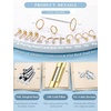 image:imageORAZIO Nose Rings for Women 14K Gold Filled Hypoallergenic Surgical Stainless Steel Nose Ring Studs Hoops CZ LShaped Threadless Flat Back Stud Nose Lip Medusa Piercing Jewelry for Women Men 20G 18GStyle2Gold Plated