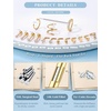 image:imageORAZIO Nose Rings for Women 14K Gold Filled Hypoallergenic Surgical Stainless Steel Nose Ring Studs Hoops CZ LShaped Threadless Flat Back Stud Nose Lip Medusa Piercing Jewelry for Women Men 20G 18GStyle1Gold Plated