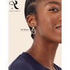 image:imageORAZIO 14K Gold Plated 925 Sterling Silver Posts Knot Statement Earrings for Women Hypoallergenic Trendy Chunky Drop Dangle Earrings Lightweight Fashoin Accessories Gold Jewelry Gifts for WomensGold and Silver Knot Earrings for women