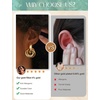 image:imageORAZIO 14K Gold Plated 925 Sterling Silver Posts Knot Statement Earrings for Women Hypoallergenic Trendy Chunky Drop Dangle Earrings Lightweight Fashoin Accessories Gold Jewelry Gifts for WomensGold Chunky Earrings