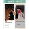 image:imageORAZIO 14K Gold Plated 925 Sterling Silver Posts Knot Statement Earrings for Women Hypoallergenic Trendy Chunky Drop Dangle Earrings Lightweight Fashoin Accessories Gold Jewelry Gifts for WomensGold and Silver Knot Earrings for women