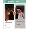 image:imageORAZIO 14K Gold Plated 925 Sterling Silver Posts Knot Statement Earrings for Women Hypoallergenic Trendy Chunky Drop Dangle Earrings Lightweight Fashoin Accessories Gold Jewelry Gifts for WomensGold Stud Earrings
